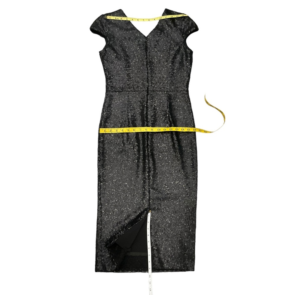 Dress the Population Women’s Allison Midi Sheath Dress Plunging V-neck S… - Picture 16 of 16